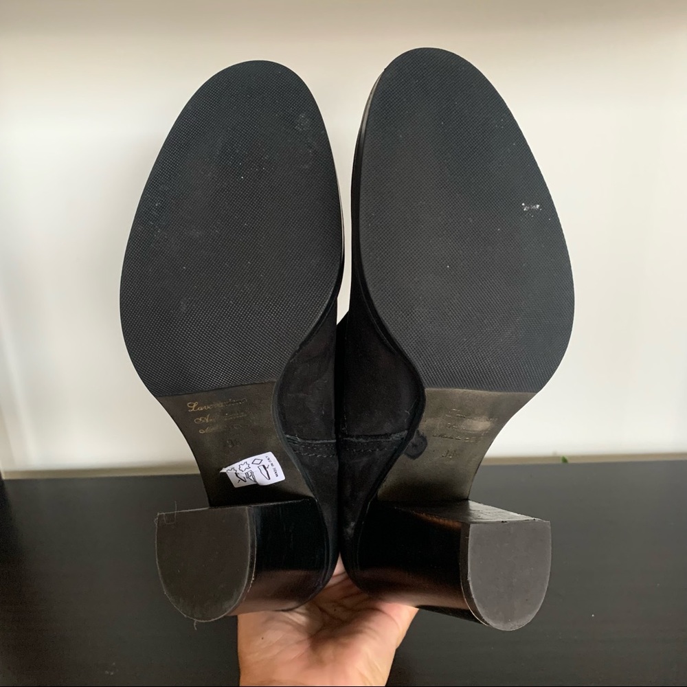 Italian Leather Heeled Bootie - Picture 5 of 5